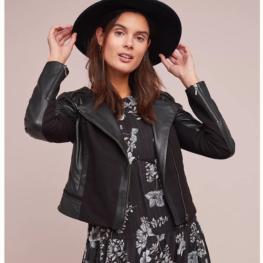 Anthropologie Fosters Leather Jacket